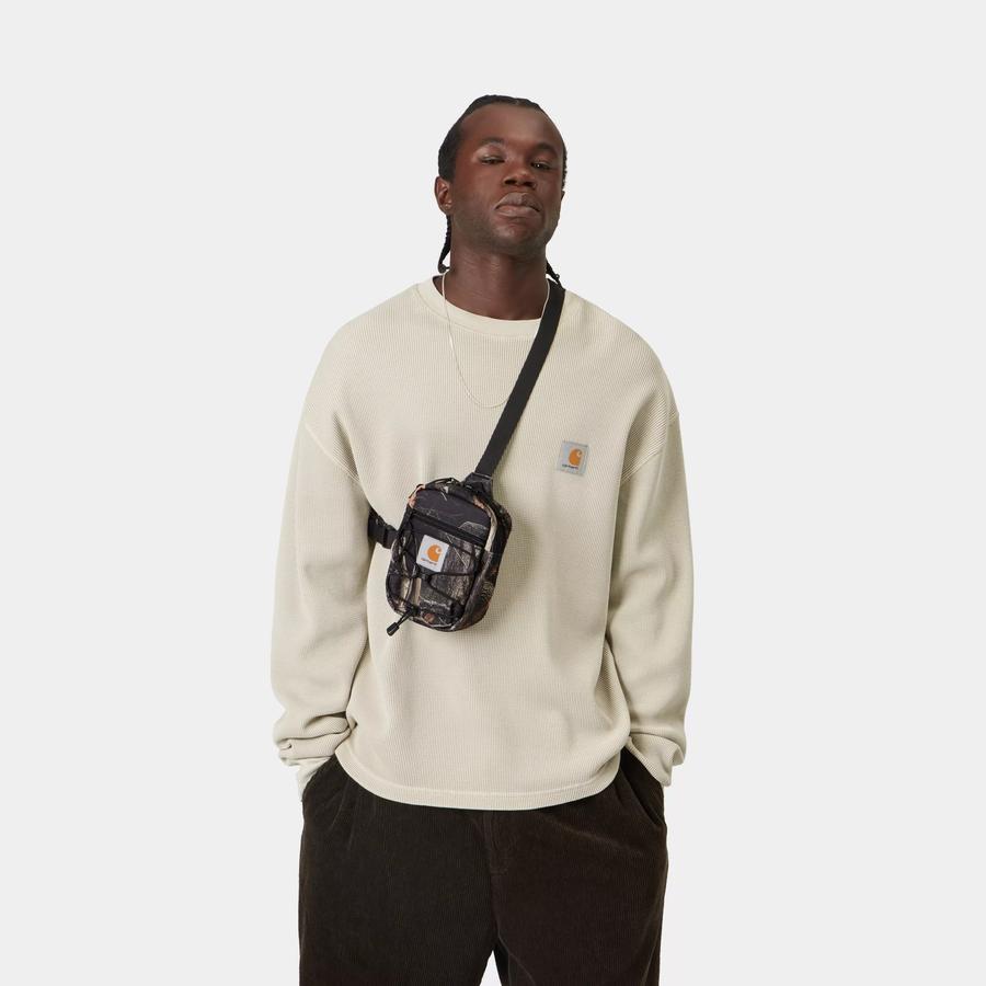 Carhartt WIP Kickflip Shoulder Bag - Camo Feather Tree / Black