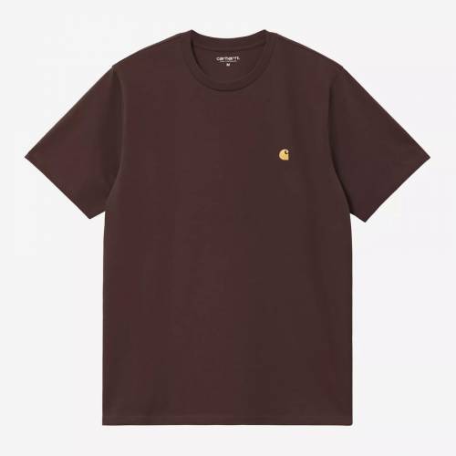 Carhartt WIP S/S Chase T-Shirt - Palisander / Gold