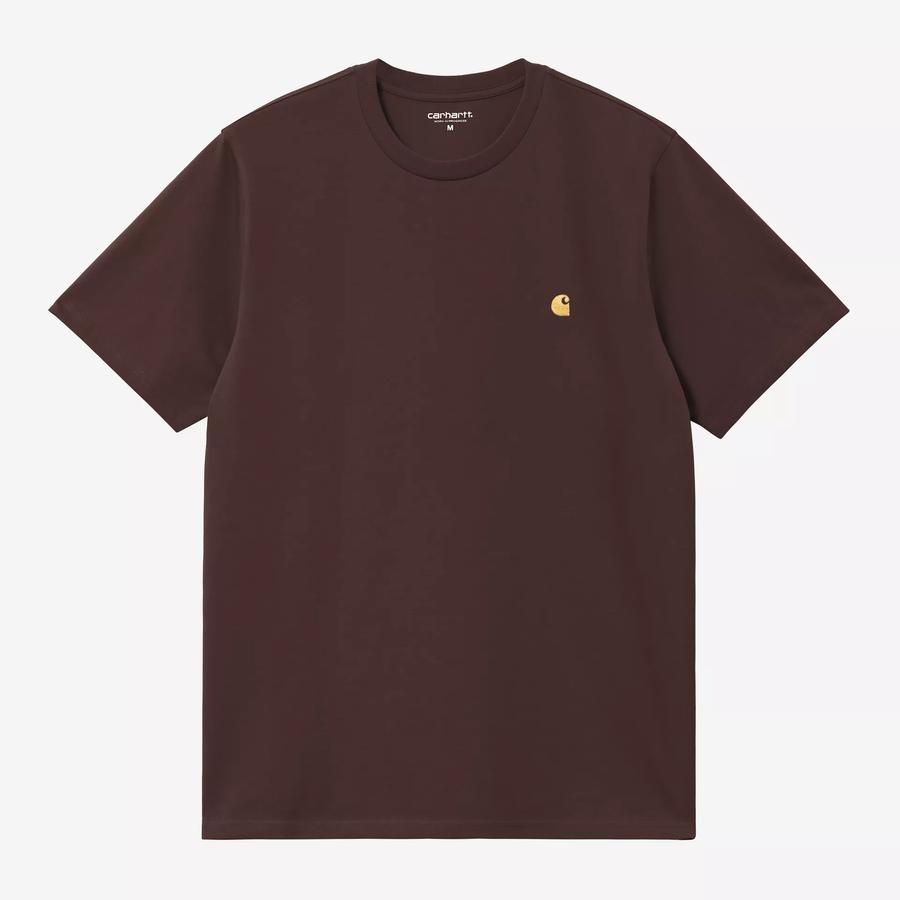Carhartt WIP S/S Chase T-Shirt - Palisander / Gold