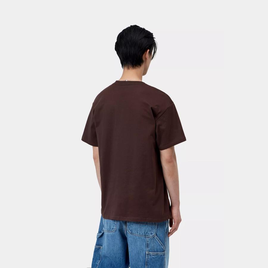Carhartt WIP S/S Chase T-Shirt - Palisander / Gold