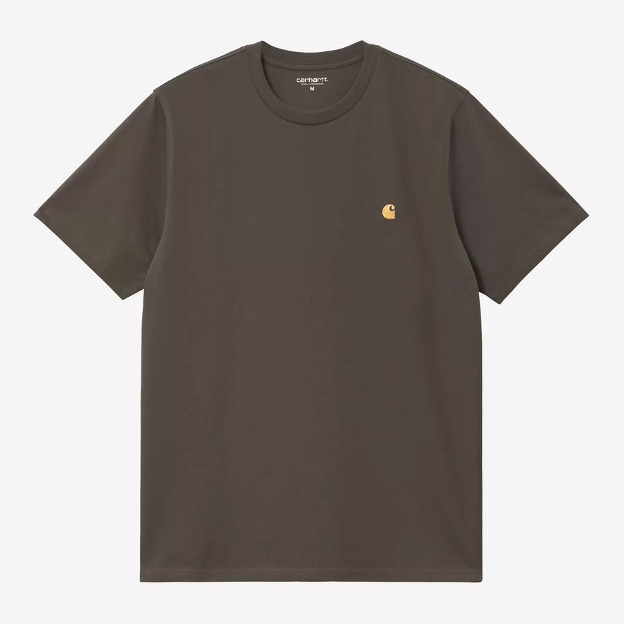 Carhartt WIP S/S Chase T-Shirt - Shungite / Gold