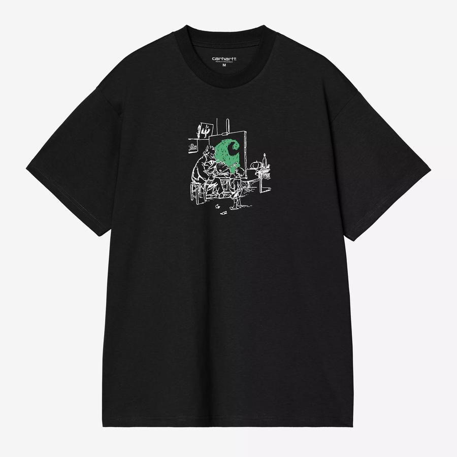 Carhartt WIP S/S Old Painter T-Shirt - Black