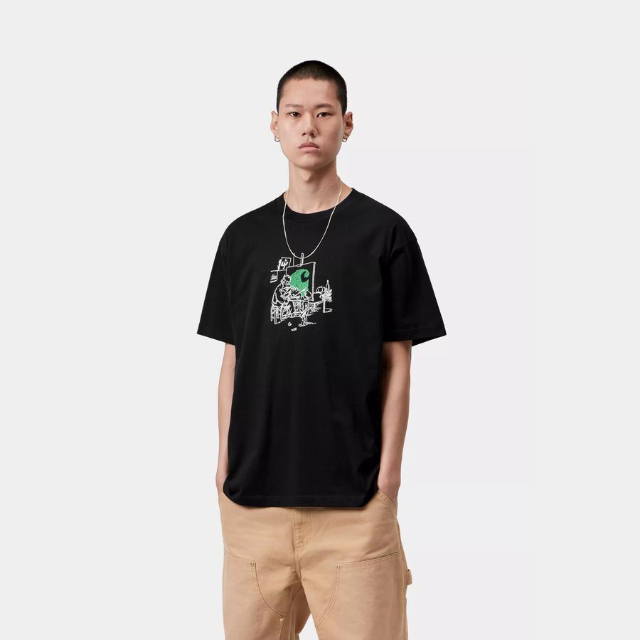 Carhartt WIP S/S Old Painter T-Shirt - Black