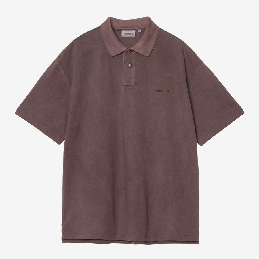 Carhartt WIP S/S Wayne Polo - Palisander (Garment ...