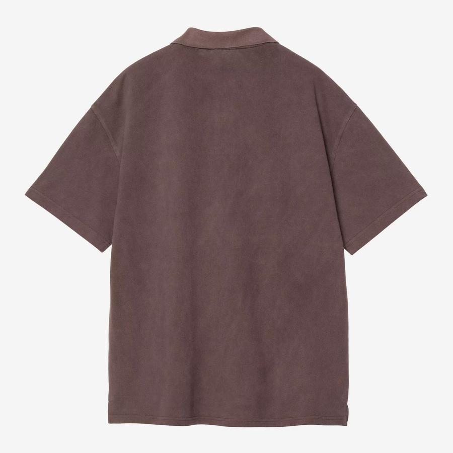 Carhartt WIP S/S Wayne Polo - Palisander (Garment Dyed)