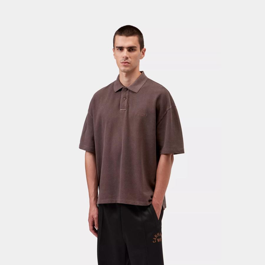 Carhartt WIP S/S Wayne Polo - Palisander (Garment Dyed)