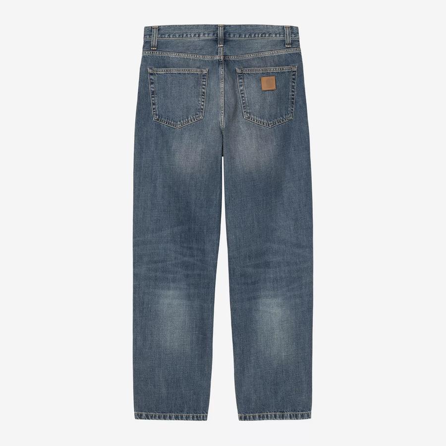 Carhartt WIP Aaron Pant - Blue (Dark Used Wash)