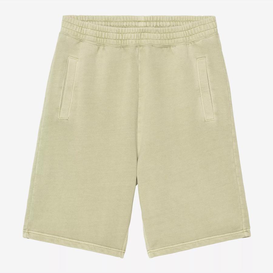 Carhartt WIP Nelson Sweat Short - Gentle Green (Garment Dyed)