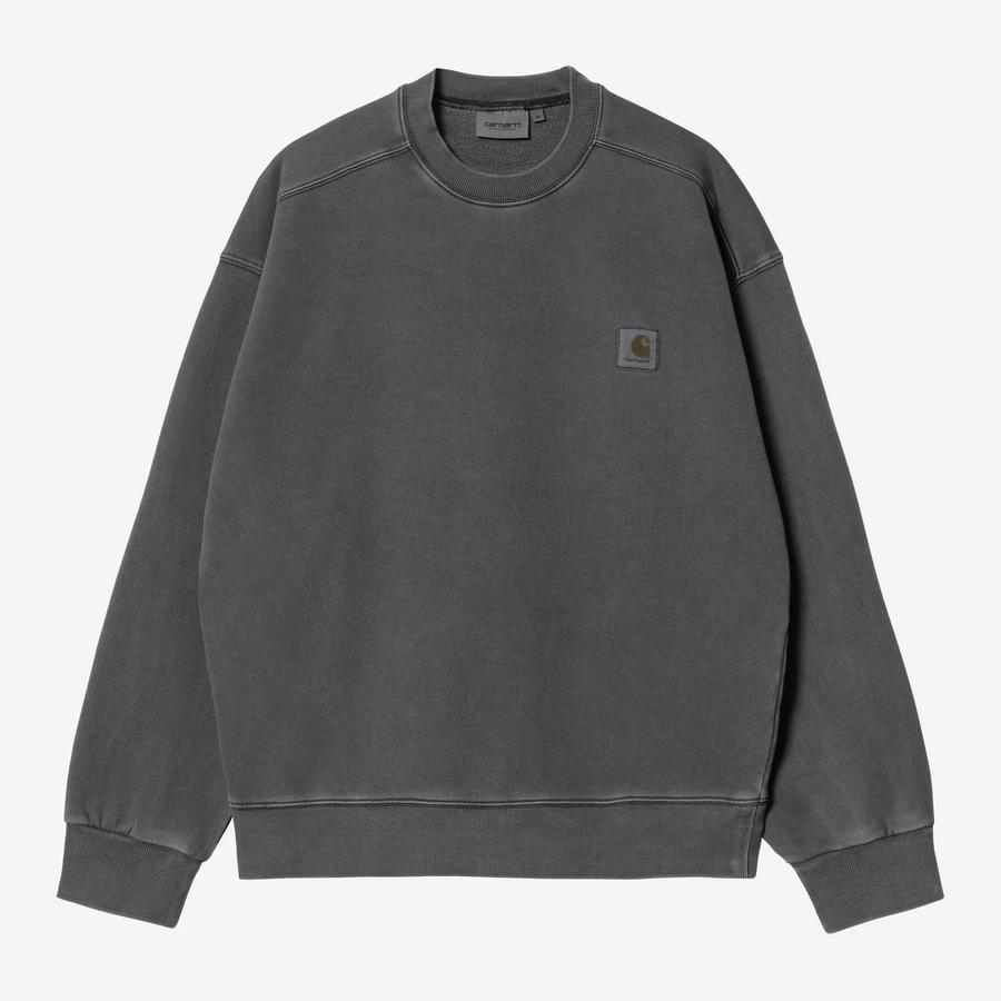 Carhartt WIP Nelson Sweatshirt - Black (Garment Dy...