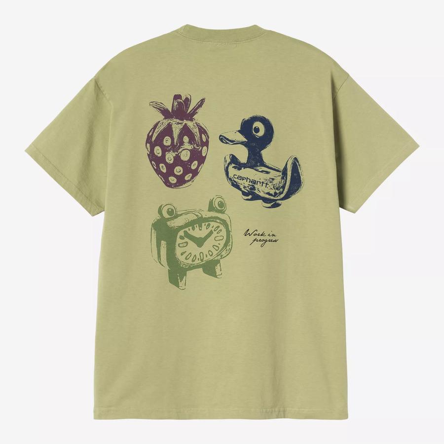 Carhartt WIP S/S Forma T-Shirt - Gentle Green (Heavy Stone Wash)