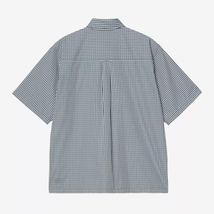 Carhartt WIP S/S Groff Check Shirt - Blue River