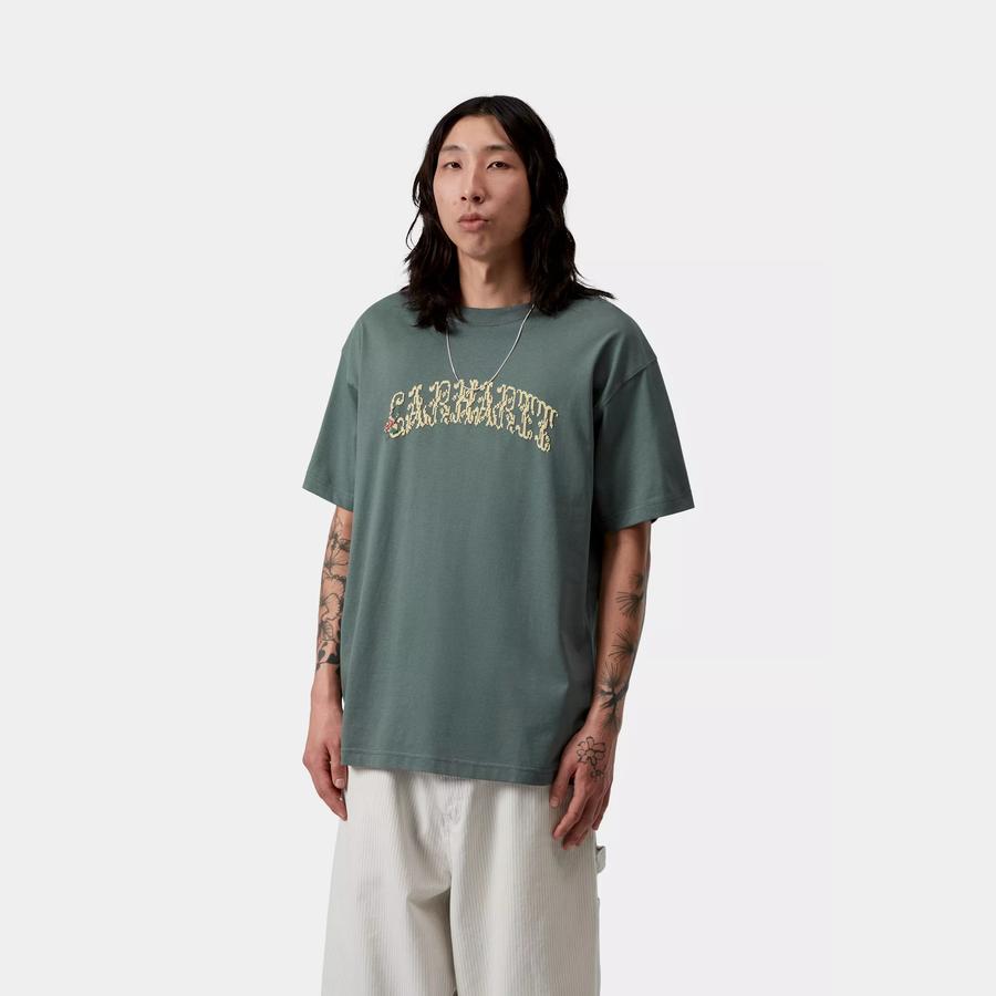 Carhartt WIP S/S Monogram T-Shirt - Velvet Green