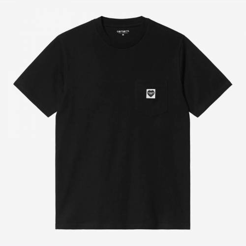 Carhartt WIP S/S Pocket Heart T-Shirt - Black / Black