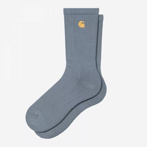 Carhartt WIP Chase Socks - Cozy Blue / Gold