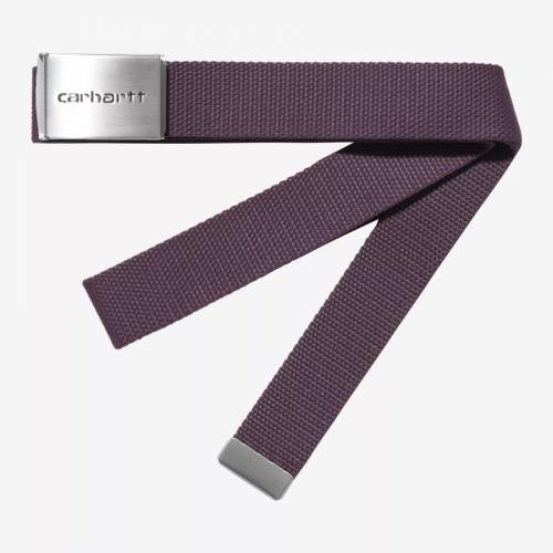 Carhartt WIP Clip Belt Chrome - Cozy Purple