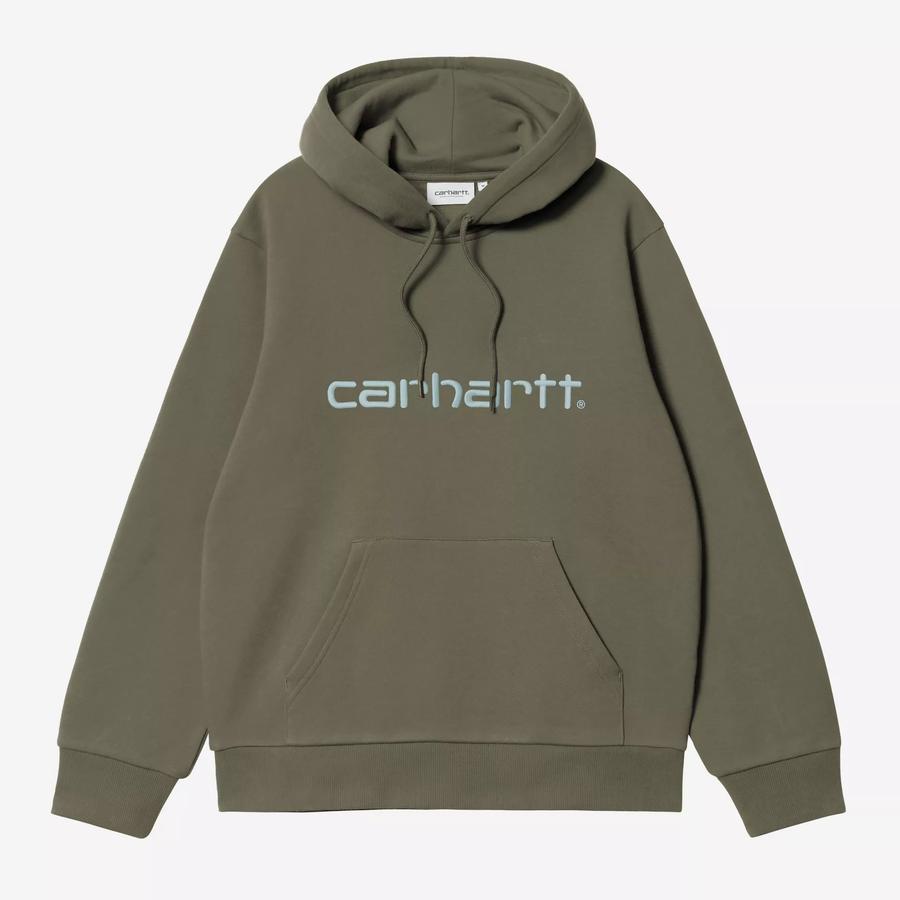 Carhartt WIP Hooded Carhartt Sweatshirt - Leaf / T...