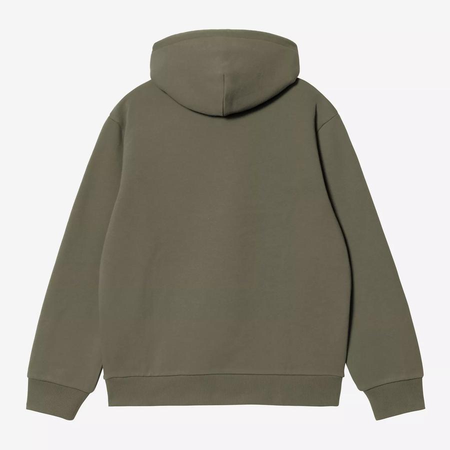 Carhartt WIP Hooded Carhartt Sweatshirt - Leaf / Tourmaline