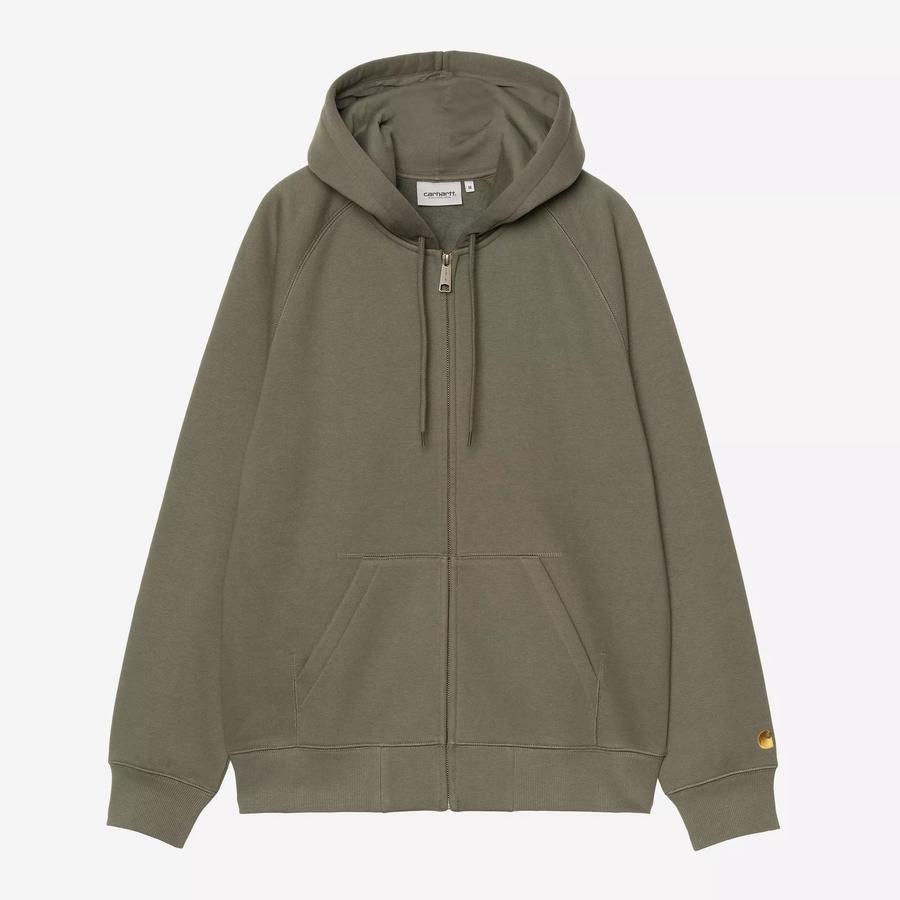 Carhartt WIP Hooded Chase Jacket - Leaf / Gold