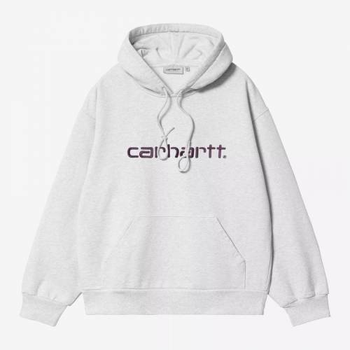 Carhartt WIP Hooded Carhartt Sweatshirt - Ash Heather / Cozy Purple