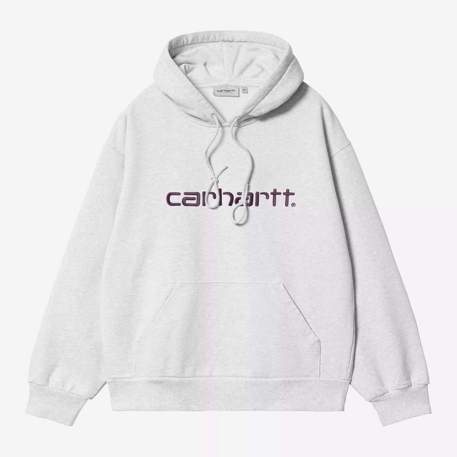 Carhartt WIP Hooded Carhartt Sweatshirt - Ash Heat...
