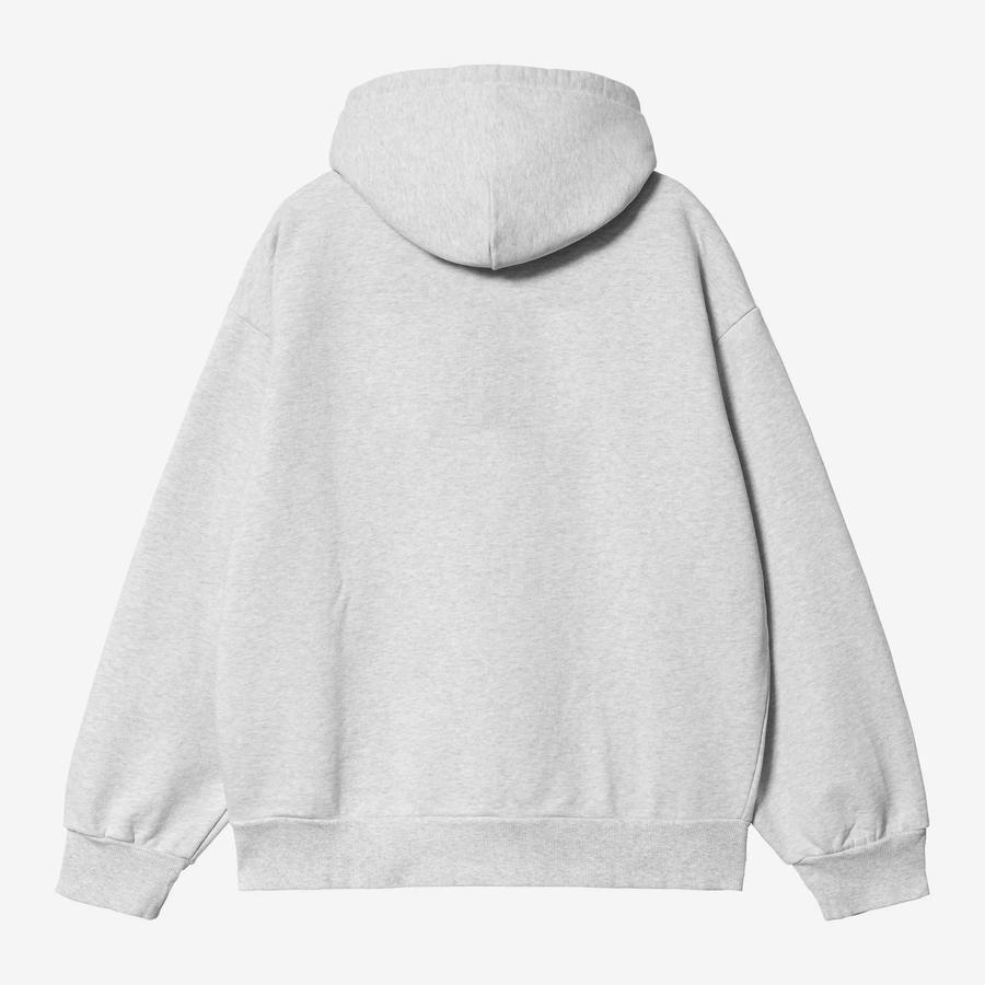 Carhartt WIP Hooded Carhartt Sweatshirt - Ash Heather / Cozy Purple