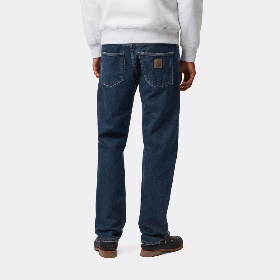 Carhartt WIP Klondike Pant - Blue (Stone Washed)