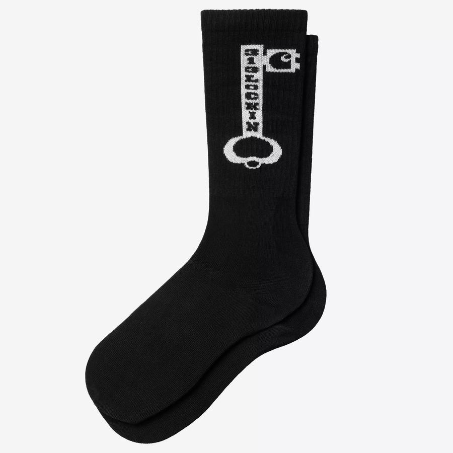 Carhartt WIP Locked Socks - Black / White