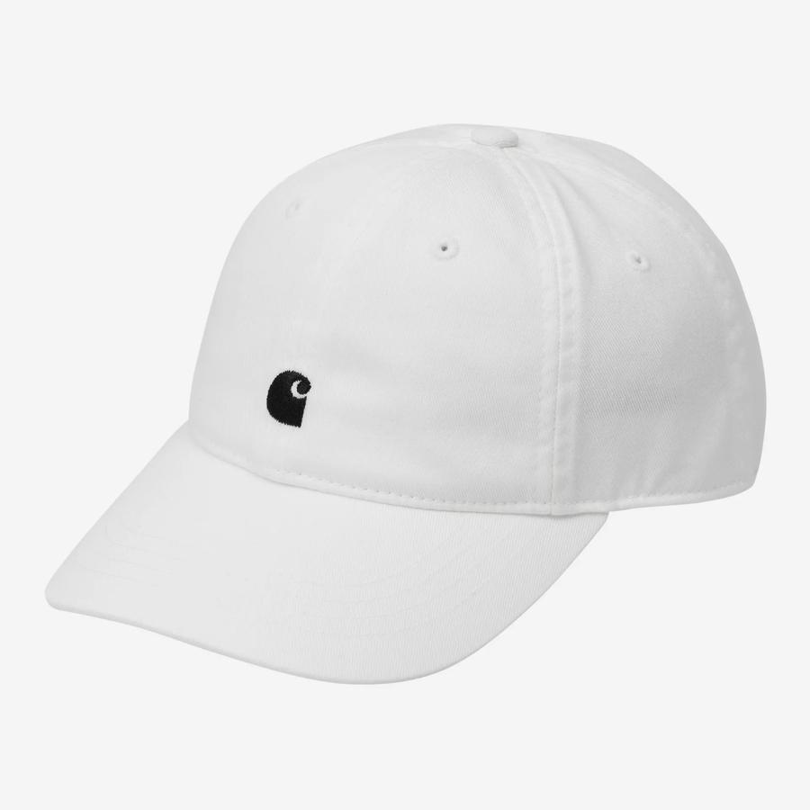 Carhartt WIP Madison Logo Cap - White / Black