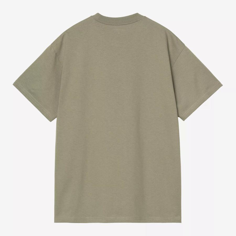 Carhartt WIP S/S Barbwire C T-Shirt - Dollar Green