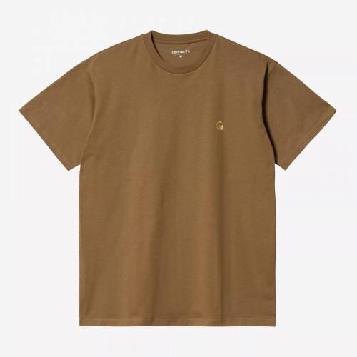Carhartt WIP S/S Chase T-Shirt - Hamilton Brown / Gold