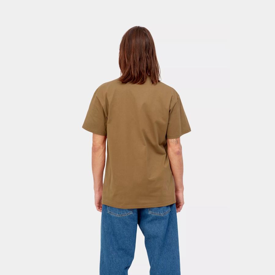 Carhartt WIP S/S Chase T-Shirt - Hamilton Brown / Gold
