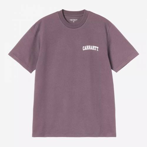 Carhartt WIP S/S University Script T-Shirt - Phlox / White