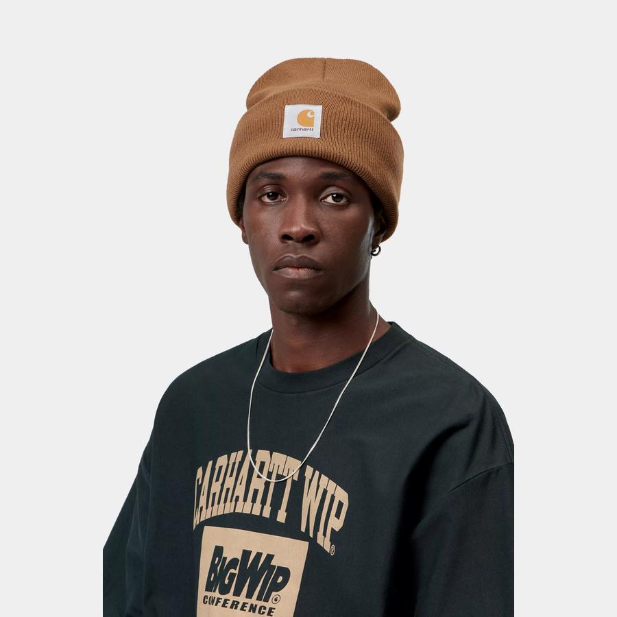 Carhartt WIP Acrylic Watch Hat WIP H Brown