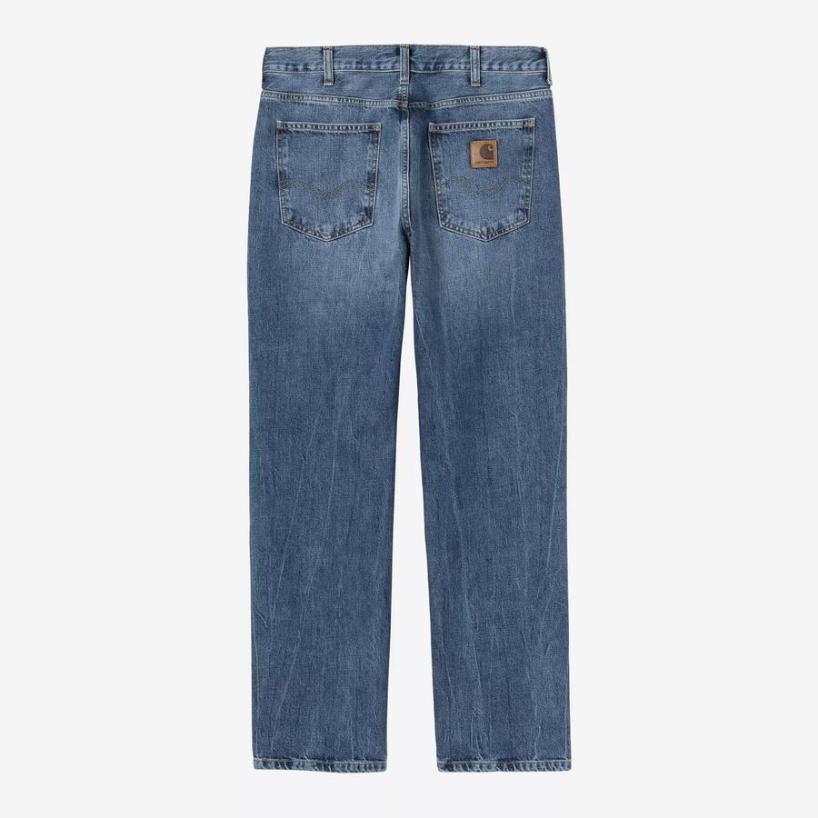Carhartt WIP Marlow Pant - Blue (Marble Used Wash)