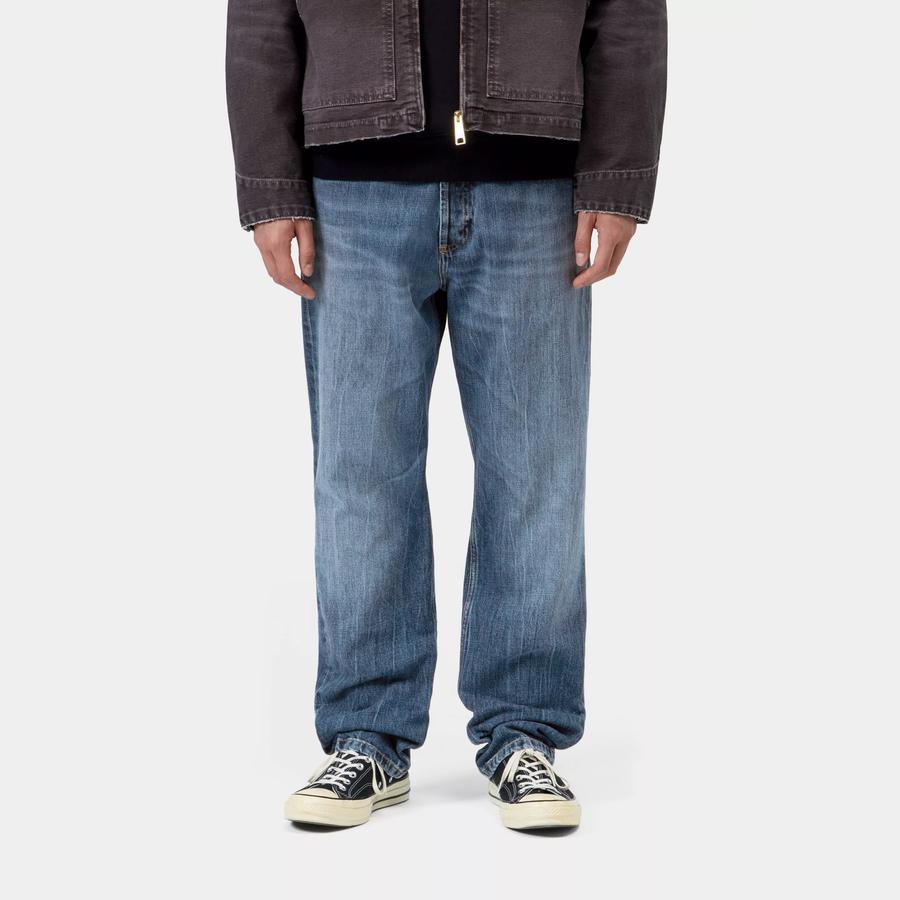 Carhartt WIP Marlow Pant - Blue (Marble Used Wash)