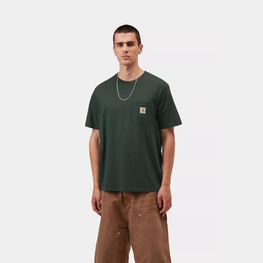 Carhartt WIP S/S Pocket T-Shirt - Dark Scarab