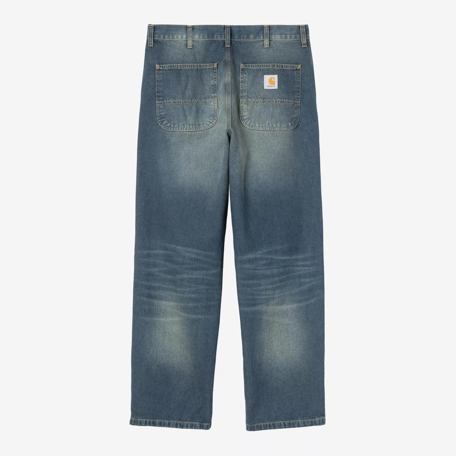 Carhartt WIP Simple Pant - Blue (Mid Worn Used Was...