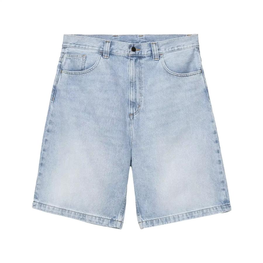 Carhartt WIP Brandon Short - Blue Heavy Worn Bleached