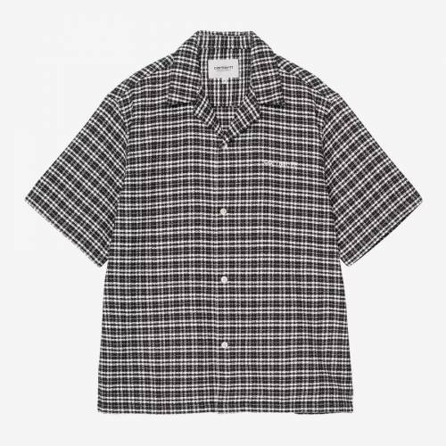 Carhartt WIP S/S Kander Check Shirt - Black