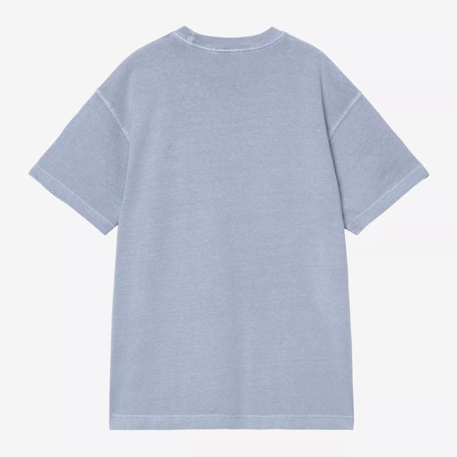 Carhartt WIP S/S Nelson T-Shirt - Gentle Blue (Garment Dyed)