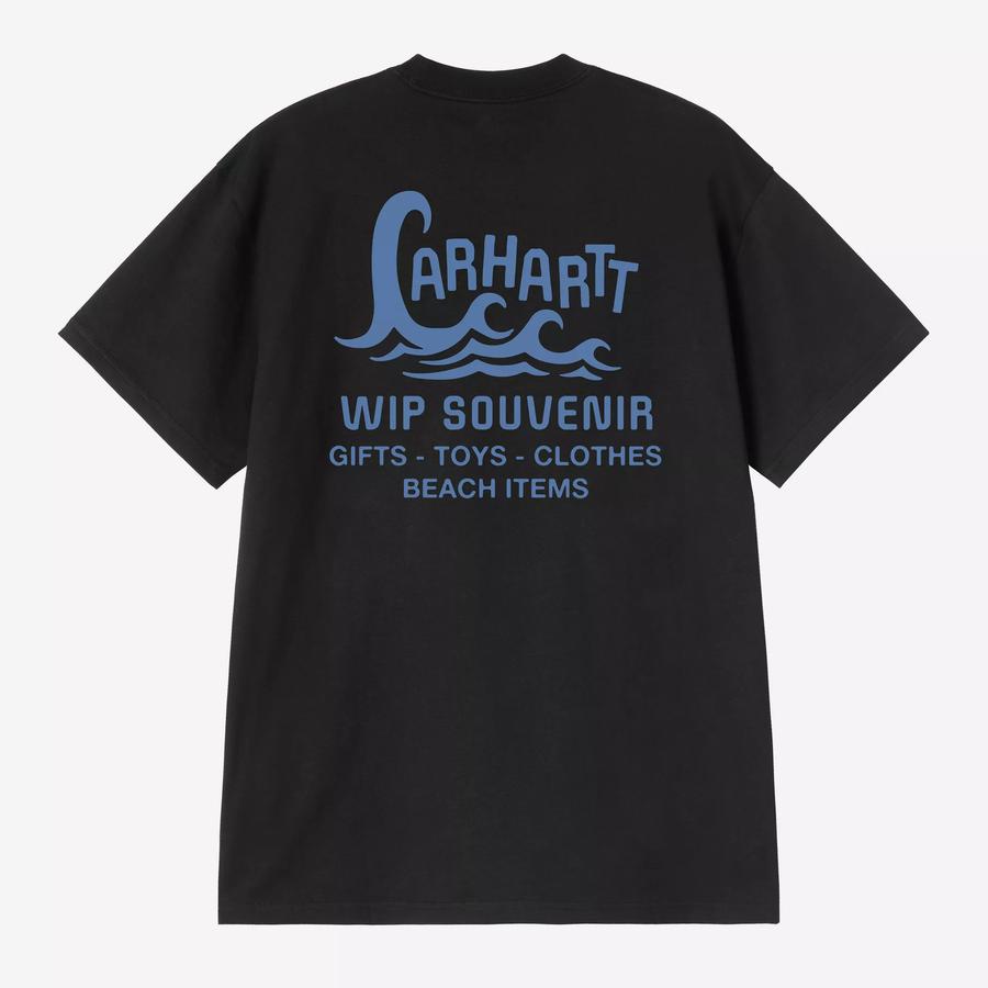 Carhartt WIP S/S Waves T-Shirt - Black
