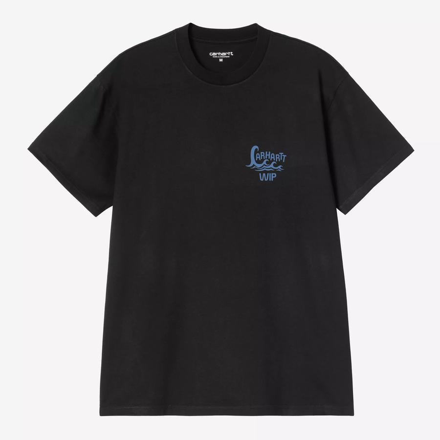 Carhartt WIP S/S Waves T-Shirt - Black