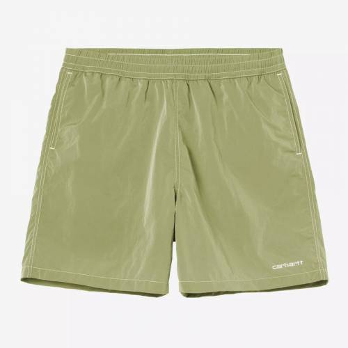 Carhartt WIP Canby Swim Trunks - Gentle Green / White