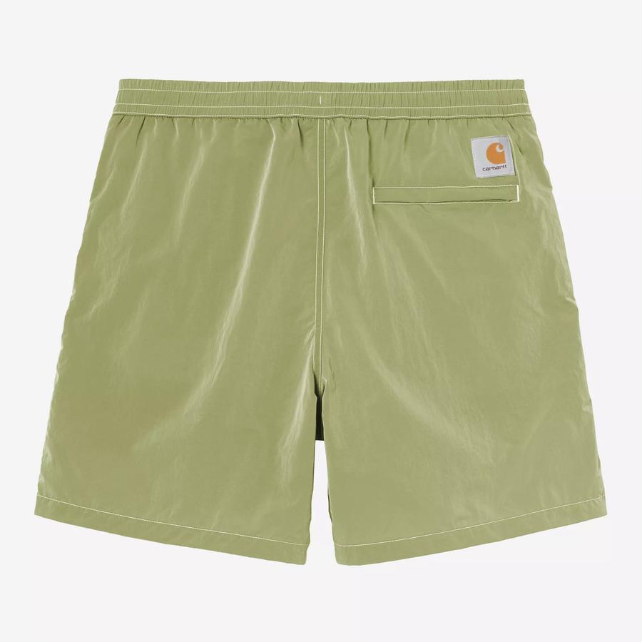 Carhartt WIP Canby Swim Trunks - Gentle Green / White