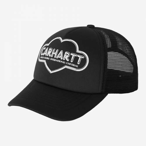 Carhartt WIP Cloud Heart Trucker Cap - Black