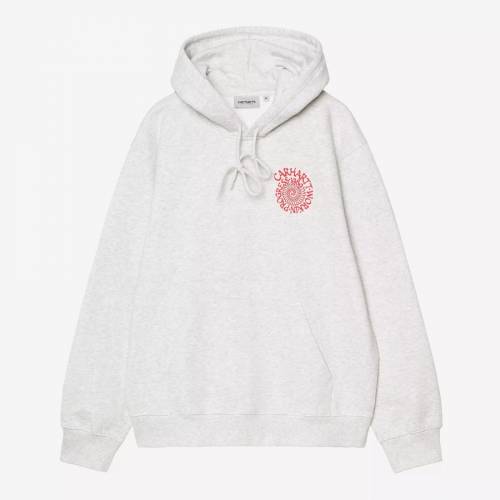 Carhartt WIP Hooded Spiral Sweatshirt - Ash Heather