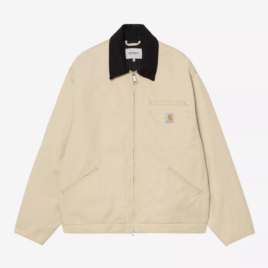 Carhartt WIP OG Detroit Jacket - Barchan / Black (Rinsed)