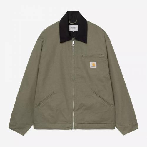 Carhartt WIP OG Detroit Jacket - Leaf / Black (Rinsed)