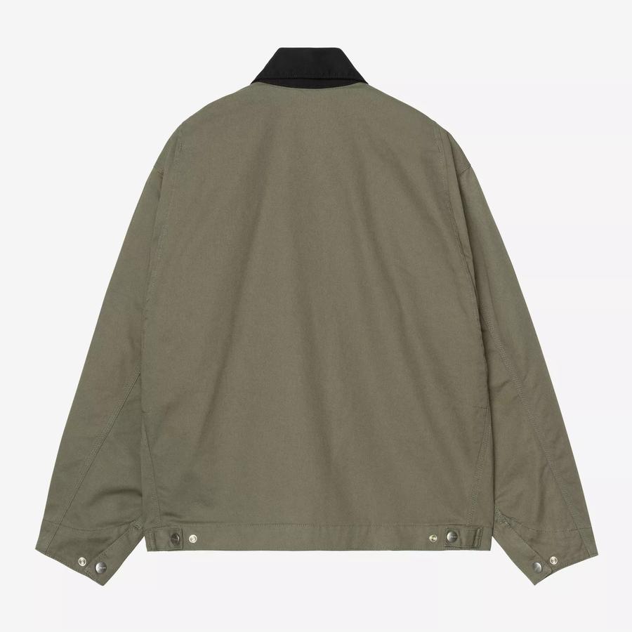 Carhartt WIP OG Detroit Jacket - Leaf / Black (Rinsed)