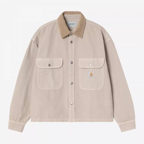 Carhartt WIP Prescott Shirt Jac - String / Leather (Garment Dyed)